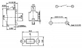 Mikrospínač SMD 112C 1-pólový spínací ON-OFF, 12V