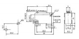 Mikrospínač velký ON-(ON) 10A s páčkou délka L=27mm, 3 piny