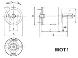 Motorek VZ-1, elektromotor na napětí 1,5-3V DC