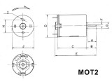 Motorek VZ-2, elektromotor na napětí 2.5-6V DC