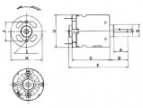 Motorek VZ-3, elektromotor na napětí 6-14V DC