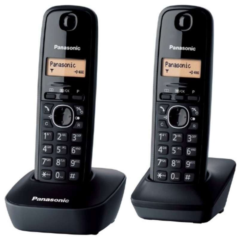 Panasonic KX TG1612FXH DUO DECT přenosný bezdrátový telefon na pevnou linku