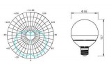 Žárovka LED E27/230V SA 12W - teplá bílá úhel svitu 260°